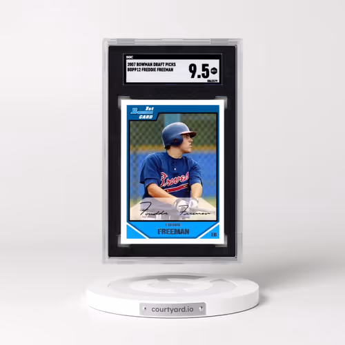2007 Bowman Draft Picks & Prospects #BDPP12 Freddie Freeman (SGC 9.5 MINT+)
