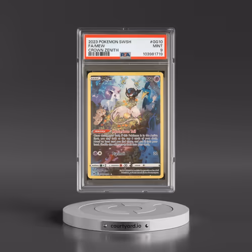 2023 Pokémon Sword and Shield Crown Zenith #GG10 Mew - Full Art (PSA 9 MINT)