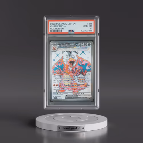 2023 Pokémon Obf EN-Obsidian Flames #215 Charizard EX - Holo Ultra Rare (PSA 10 GEM MINT)