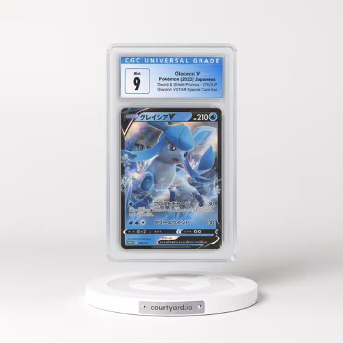 2019 Sword & Shield Promos #270/S-P Glaceon V - Holo Glaceon VSTAR Special Card Set (CGC 9 MINT)