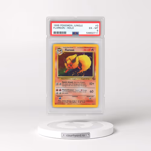 1999 Pokémon Jungle #3 Flareon - Holo (PSA 6 EX-MT)