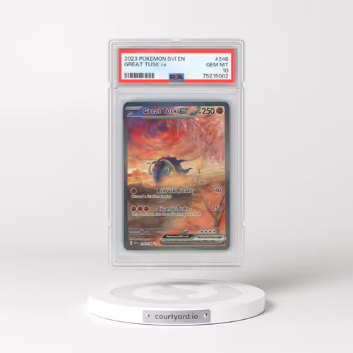 2023 Pokémon Svi EN-Scarlet & Violet #246 Great Tusk EX - Holo Special Illustration Rare (PSA 10 GEM