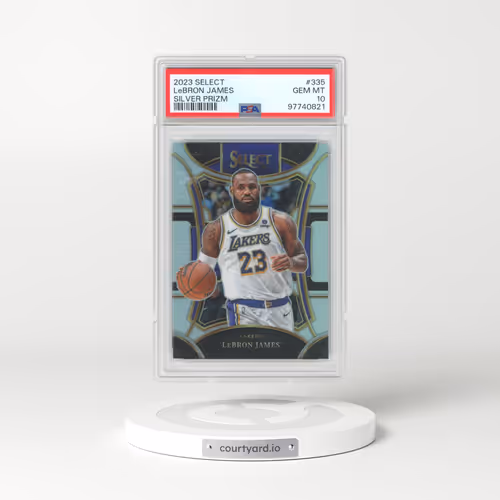 2023 Panini Select #335 LeBron James - Silver Prizm (PSA 10 GEM MINT)