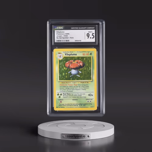 1999 Jungle #15/64 Vileplume - No Set Symbol Holo (CGC 9.5 MINT+)
