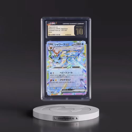 2024 Pokémon Sv8a-Terastal Fest EX #031 Vaporeon EX - Holo (CGC 10 PRISTINE)