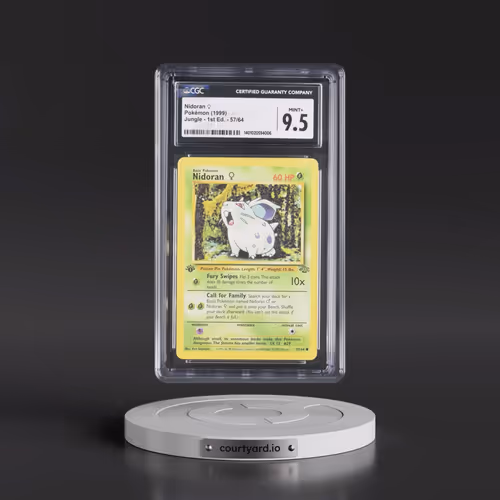 1999 Jungle #57/64 Nidoran â?? - 1st Edition 1st Edition (CGC 9.5 MINT+)