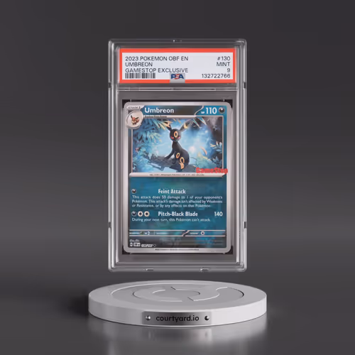 2023 Pokémon Obf EN-Obsidian Flames #130 Umbreon - Gamestop Exclusive (PSA 9 MINT)