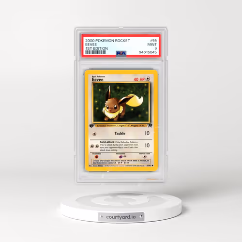 2000 Pokémon Rocket #55 Eevee - 1st Edition (PSA 9 MINT)