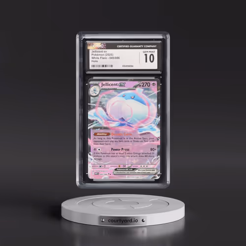 2025 Pokémon Wht EN-White Flare #045 Jellicent EX - Holo (CGC 10 GEM MINT)
