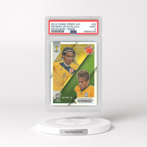 2014 Panini Prizm World Cup Matchups #20 Neymar Jr./Radamel Falcao - Prizm (PSA 9 MINT)