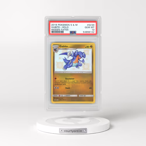 2019 Pokémon Sun & Moon Hidden Fates #SV39 Gabite - Holo (PSA 10 GEM MINT)