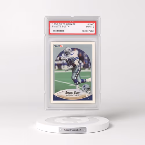 1990 Fleer Update #U-40 Emmitt Smith (PSA 9 MINT)