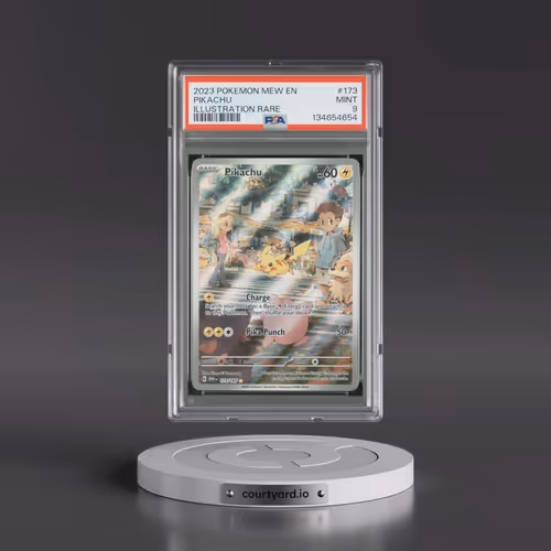 2023 Pokémon Mew EN-151 #173 Pikachu - Illustration Rare (PSA 9 MINT)