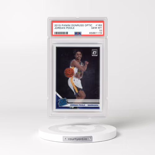 2019 Panini Donruss Optic #169 Jordan Poole (PSA 10 GEM MINT)