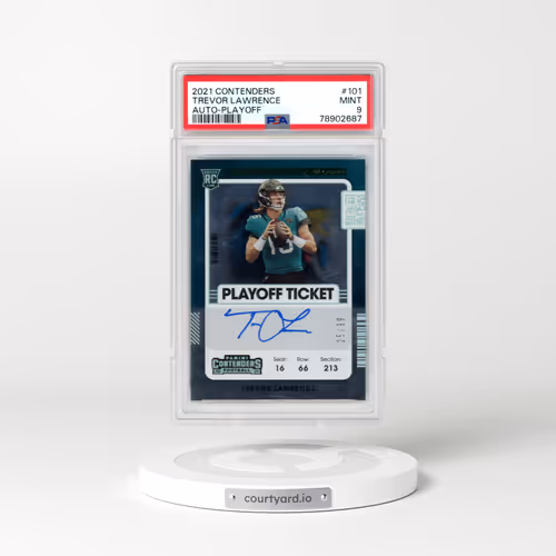 2021 Panini Contenders #101 Trevor Lawrence - Autograph-Playoff (PSA 9 MINT)