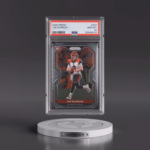 2020 Panini Prizm #307 Joe Burrow (PSA 10 GEM MINT)