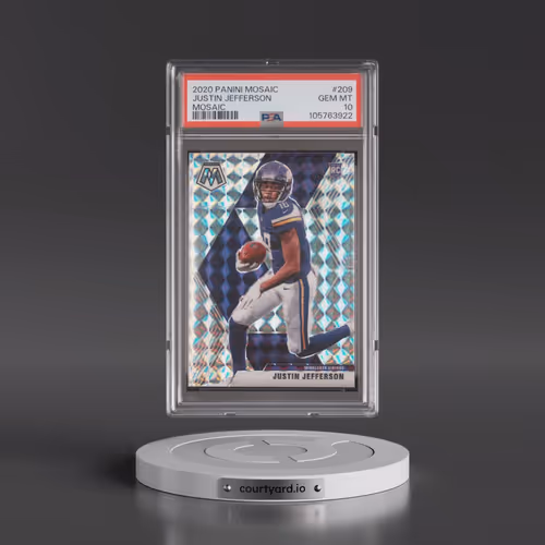 2020 Panini Mosaic #209 Justin Jefferson - Mosaic (PSA 10 GEM MINT)