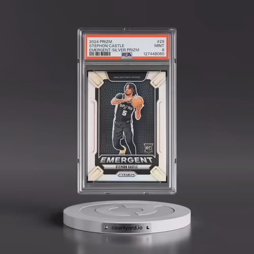 2024 Panini Prizm Emergent #29 Stephon Castle - Silver Prizm (PSA 9 MINT)