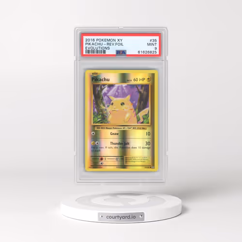 2016 Pokémon XY Evolutions #35 Pikachu - Reverse Foil (PSA 9 MINT)