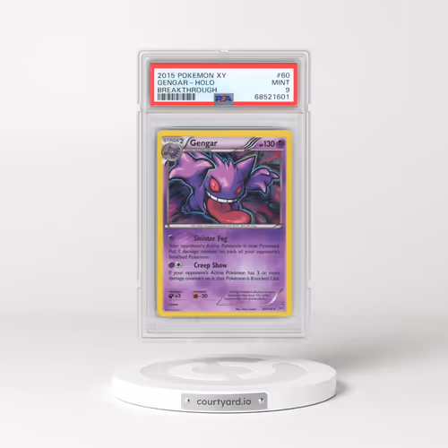 2015 Pokémon XY Breakthrough #60 Gengar - Holo (PSA 9 MINT)