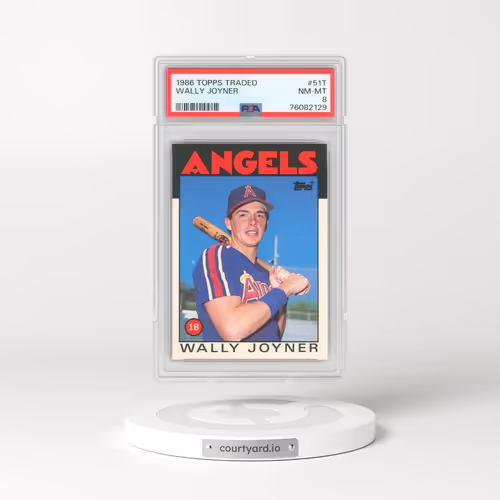 1986 Topps Traded #51T Wally Joyner (PSA 8 NM-MT)