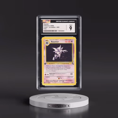 1999 Fossil #6/62 Haunter - 1st Edition Holo (CGC 9 MINT)