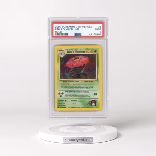 2000 Pokémon Gym Heroes #5 Erika's Vileplume - Holo (PSA 9 MINT)