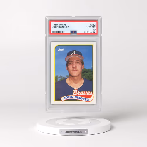 1989 Topps #382 John Smoltz (PSA 10 GEM MINT)