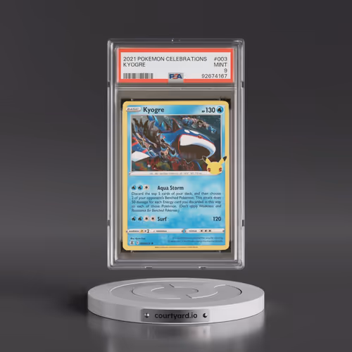2021 Pokémon Celebrations #003 Kyogre (PSA 9 MINT)