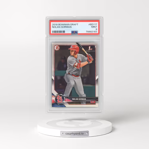 2018 Bowman Draft #BD117 Nolan Gorman (PSA 9 MINT)