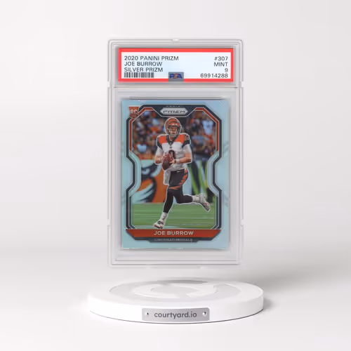 2020 Panini Prizm #307 Joe Burrow - Silver Prizm (PSA 9 MINT)
