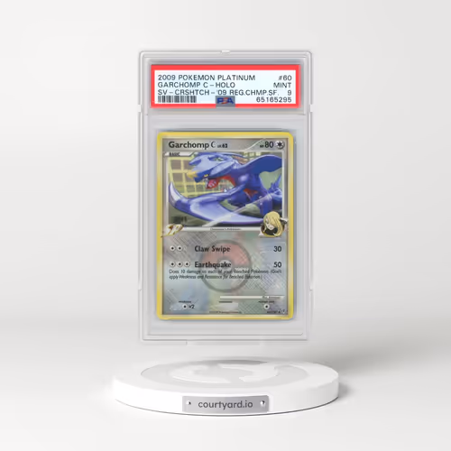 2009 Pokémon Platinum Supreme Victors #60 Garchomp C - Holo Crosshatch-2009 Regional Championships Staff (PSA 9 MINT)
