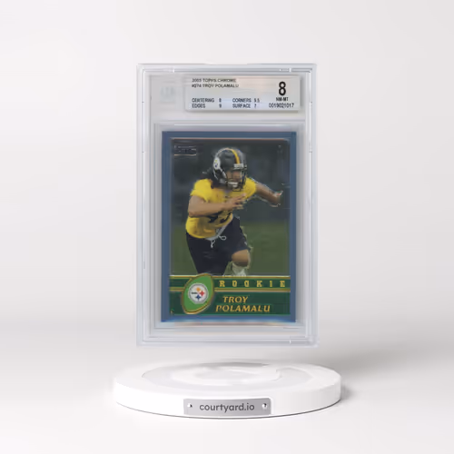 2003 Topps Chrome #274 Troy Polamalu (BGS 8 NM-MT)