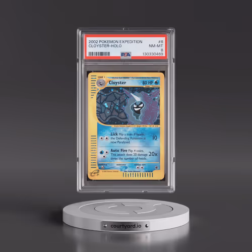 2002 Pokémon Expedition #8 Cloyster - Holo (PSA 8 NM-MT)