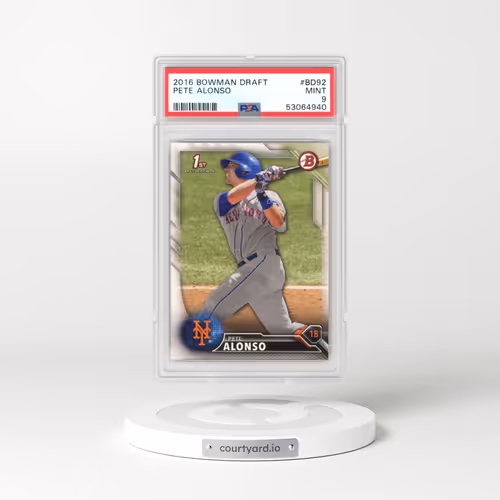 2016 Bowman Draft #BD92 Pete Alonso (PSA 9 MINT)