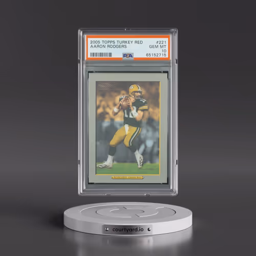 2005 Topps Turkey Red #221 Aaron Rodgers (PSA 10 GEM MINT)