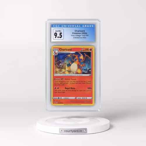 2020 Vivid Voltage #025/185 Charizard - Charizard Deck (Cracked Ice Holo) (CGC 10 GEM MINT)
