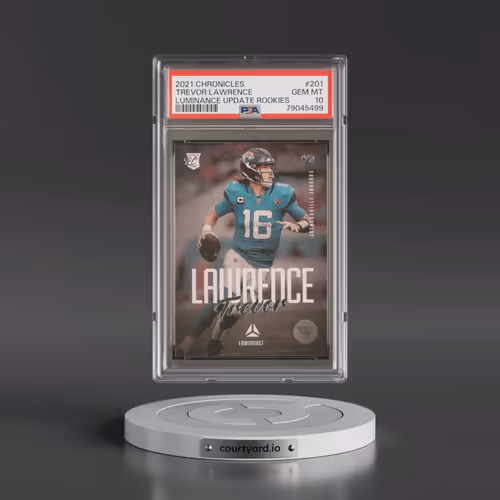 2021 Panini Chronicles Luminance Update Rookies #201 Trevor Lawrence (PSA 10 GEM MINT)