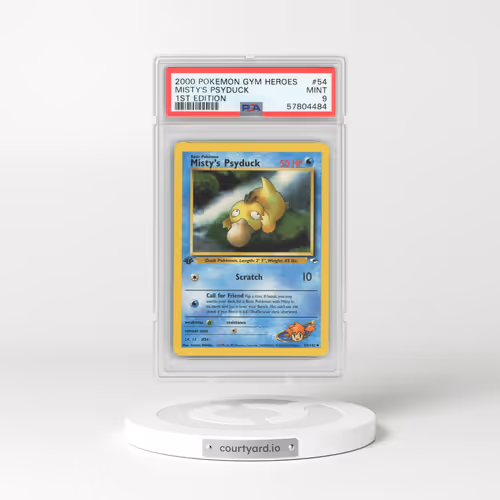 2000 Gym Heroes #54 Misty's Psyduck - 1st Edition (PSA 9 MINT)