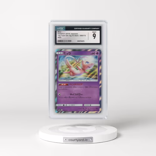 2019 Tag Team GX: Tag All Stars #055/173 Mew - Holo (CGC 9 MINT)