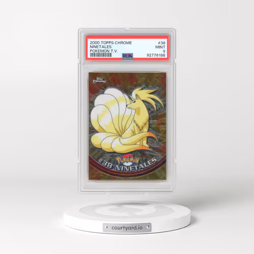 2000 Topps Chrome Pokémon T.V. #38 Ninetales (PSA 9 MINT)