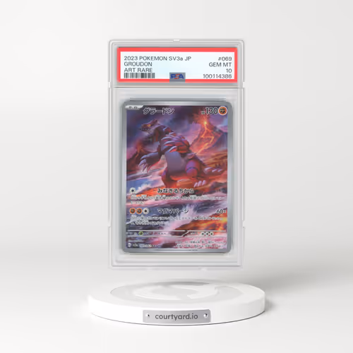 2023 Pokémon Sv3a-Raging Surf #069 Groudon - Art Rare (PSA 10 GEM MINT)