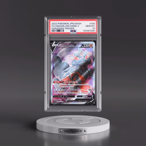2022 Pokémon Sword & Shield Paradigm Trigger #104 Hisuian Arcanine V - Holo Full Art (PSA 10 GEM MIN