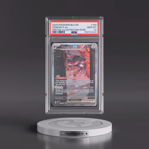 2025 Pokémon Blk EN-Black Bolt #169 Genesect EX - Holo Special Illustration Rare (PSA 10 GEM MINT)