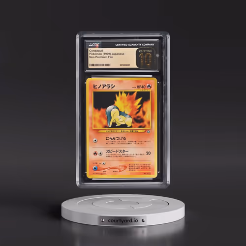 1999 Neo Premium File Cyndaquil - No Rarity (CGC 10 PRISTINE)
