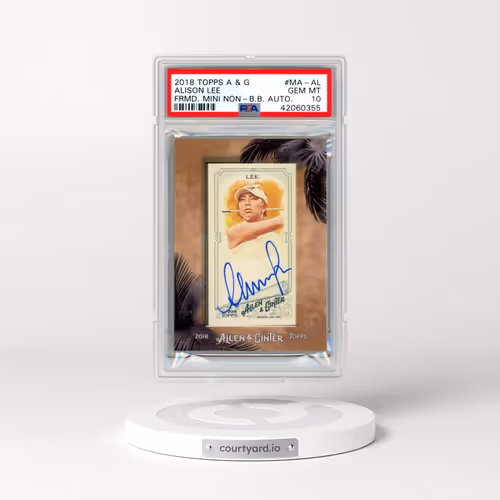 2018 Topps Allen & Ginter Mini Non-Baseball Autographs #MA-AL Alison Lee (PSA 10 GEM MINT)