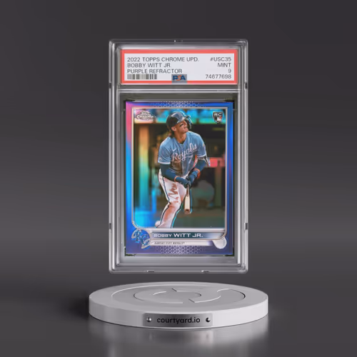 2022 Topps Chrome Update #USC35 Bobby Witt Jr. - Purple Refractor (PSA 9 MINT)