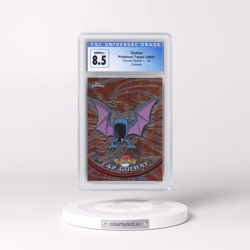 2000 Chrome Series 1 #42 Golbat - Chrome (Topps Chrome Stamp on Front of Card) (CGC 8.5 NM-MT+)
