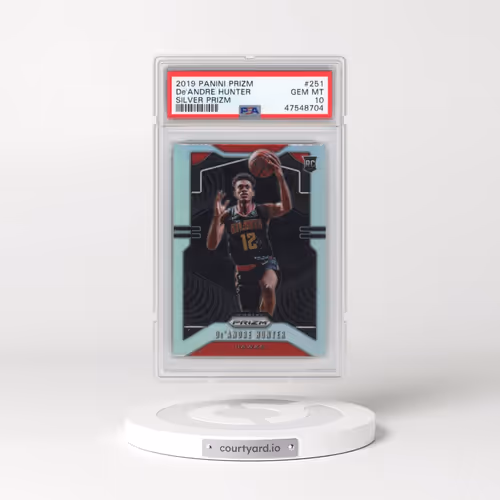2019 Panini Prizm #251 DE'Andre Hunter - Silver Prizm (PSA 10 GEM MINT)