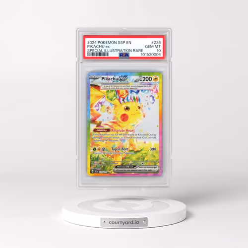 2024 Pokémon Ssp EN-Surging Sparks #238 Pikachu EX - Holo Special Illustration Rare (PSA 10 GEM MINT